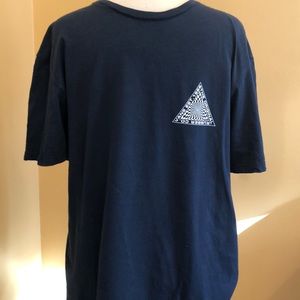 Large custom fit Vans T-shirt blue